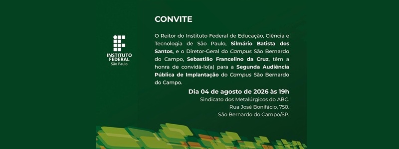 Campus São Bernardo realiza 2ª Audiência Pública